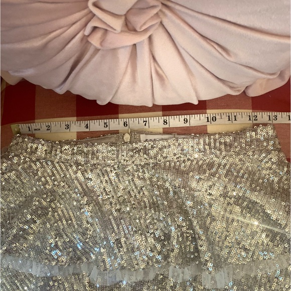 🎀 Endless Rose sequined skirt - XS gorgeous never used Metallic Silver - Picture 5 of 7